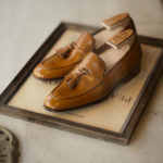 ENZO BONAFE(エンツォボナフェ) ART. EB-41 Tassel Loafer タッセルローファー Du Puy Vitello デュプイ社 ボックスカーフ ドレスシューズ ローファー ELISE(タン) made in italy (イタリア製) 2020のイメージ