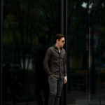 Finamore (フィナモレ) SEUL ITALIAN COLOR COTTON LINEN SHIRTS コットンリネン ワンピースカラー シャツ BROWN (ブラウン・10) made in italy (イタリア製) 2020 春夏新作のイメージ
