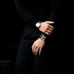 FIXER(フィクサー) LEATHER BRACELET 925 STERLING SILVER(925 スターリングシルバー) カーフ レザー ブレスレット BLACK (ブラック) 【SOLD OUT】のイメージ