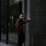 Georges de Patricia (ジョルジュ ド パトリシア) Carrera (カレラ) 925 STERLING SILVER (925 スターリングシルバー) Super Soft Shrunken Deer skin (スーパー ソフト シュランケン ディアスキン) シングルライダースジャケット BURGUNDY (バーガンディー) 2020 【ご予約受付中】のイメージ