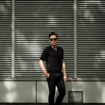 Gran Sasso (グランサッソ) Silk Knit Polo Shirt (シルクニットポロシャツ) SETA (シルク 100%) シルク ニット ポロシャツ BLACK (ブラック・099) made in italy (イタリア製) 2020 春夏新作のイメージ