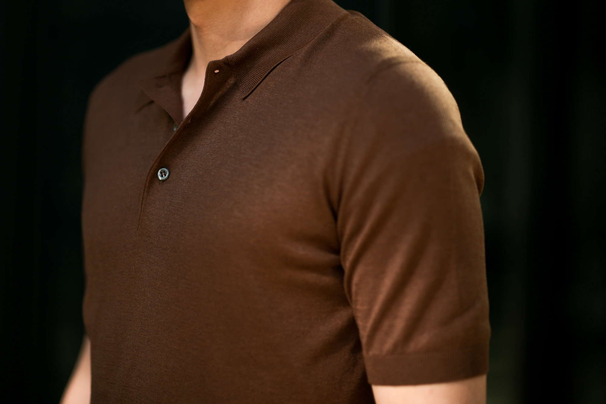 Gran Sasso (グランサッソ) Silk Knit Polo Shirt (シルクニットポロシャツ) SETA (シルク 100%) シルク ニット ポロシャツ GOLD (ゴールド・170) made in italy (イタリア製) 2020 春夏新作  愛知 名古屋 altoediritto アルトエデリット