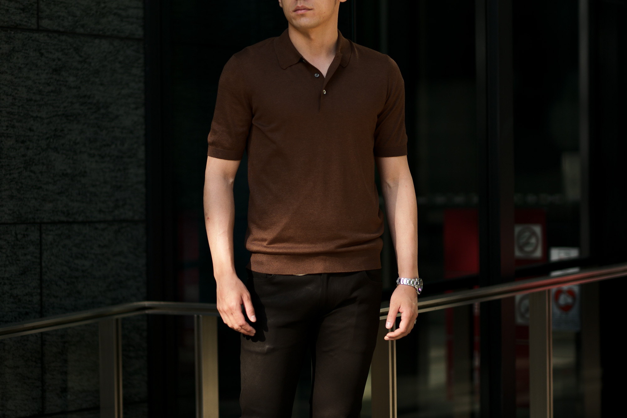 Gran Sasso (グランサッソ) Silk Knit Polo Shirt (シルクニットポロシャツ) SETA (シルク 100%) シルク ニット ポロシャツ GOLD (ゴールド・170) made in italy (イタリア製) 2020 春夏新作  愛知 名古屋 altoediritto アルトエデリット