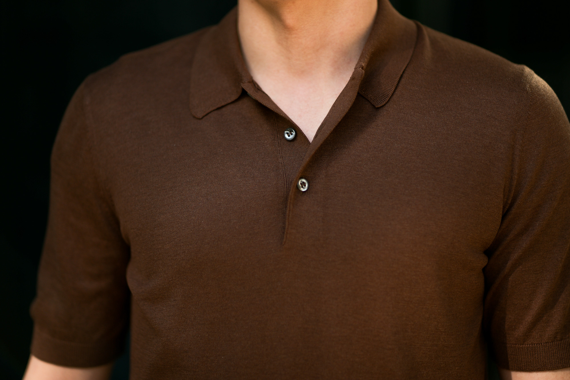 Gran Sasso (グランサッソ) Silk Knit Polo Shirt (シルクニットポロシャツ) SETA (シルク 100%) シルク ニット ポロシャツ GOLD (ゴールド・170) made in italy (イタリア製) 2020 春夏新作  愛知 名古屋 altoediritto アルトエデリット