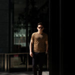 Gran Sasso (グランサッソ) Silk T-shirt (シルク Tシャツ) SETA (シルク 100%) ショートスリーブ シルク Tシャツ GOLD (ゴールド・160) made in italy (イタリア製) 2020 春夏新作のイメージ