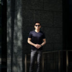 Gran Sasso (グランサッソ) Silk T-shirt (シルク Tシャツ) SETA (シルク 100%) ショートスリーブ シルク Tシャツ NAVY (ネイビー・308) made in italy (イタリア製) 2020 春夏新作のイメージ