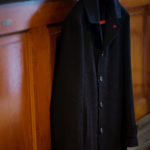 ISAIA (イザイア) CAPPOTTO (カッポット) グレンチェック フラノウール カーコート BLACK (ブラック・990) Made in italy (イタリア製) 2020 秋冬 【ご予約受付中】のイメージ