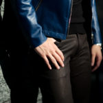 ISAMU KATAYAMA BACKLASH (イサムカタヤマ バックラッシュ) French Deerskin Stretch Leather Pants (フレンチ ディアスキン ストレッチ パンツ) ディアスキン ストレッチ レザー スキニーパンツ BLACK (ブラック) MADE IN JAPAN (日本製) 2020 秋冬 【Special Model】【Alto e Diritto別注】【ご予約開始】のイメージ