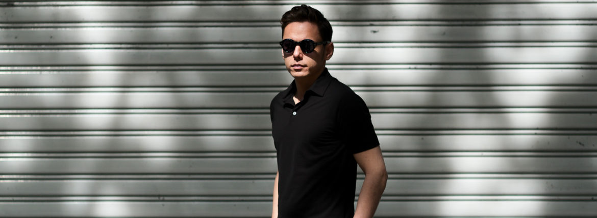 ZANONE(ザノーネ) Polo Shirt ice cotton アイスコットン ポロシャツ BLACK (ブラック・Z0015) made in italy (イタリア製) 2020春夏新作 愛知 名古屋 altoediritto アルトエデリット