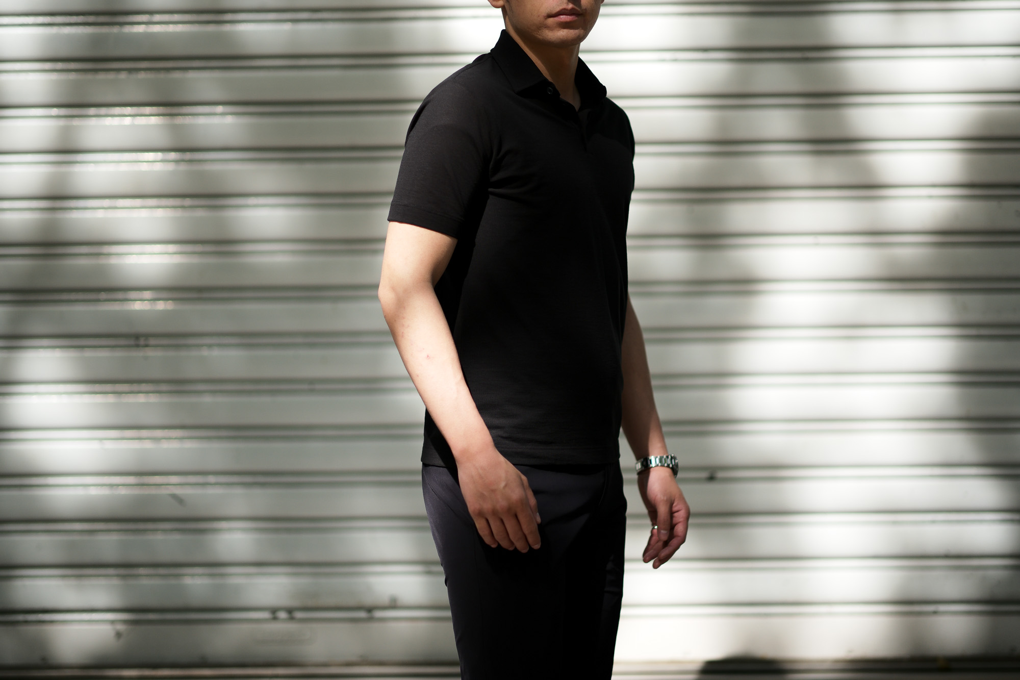 ZANONE(ザノーネ) Polo Shirt ice cotton アイスコットン ポロシャツ BLACK (ブラック・Z0015) made in italy (イタリア製) 2020春夏新作 愛知 名古屋 altoediritto アルトエデリット