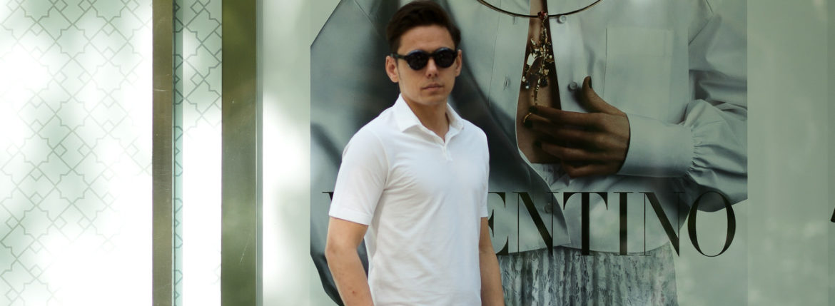 ZANONE(ザノーネ) Polo Shirt ice cotton アイスコットン ポロシャツ WHITE (ホワイト・Z0001) made in italy (イタリア製) 2020春夏新作 愛知 名古屋 altoediritto アルトエデリット" wid