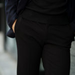 cuervo bopoha (クエルボ ヴァローナ) Sartoria Collection (サルトリア コレクション) Brad (ブラッド) 2WAY SUPER COMFORT JERSEY ストレッチ ジャージ スラックス BLACK (ブラック) MADE IN JAPAN (日本製) 2020 秋冬 【ご予約受付中】のイメージ