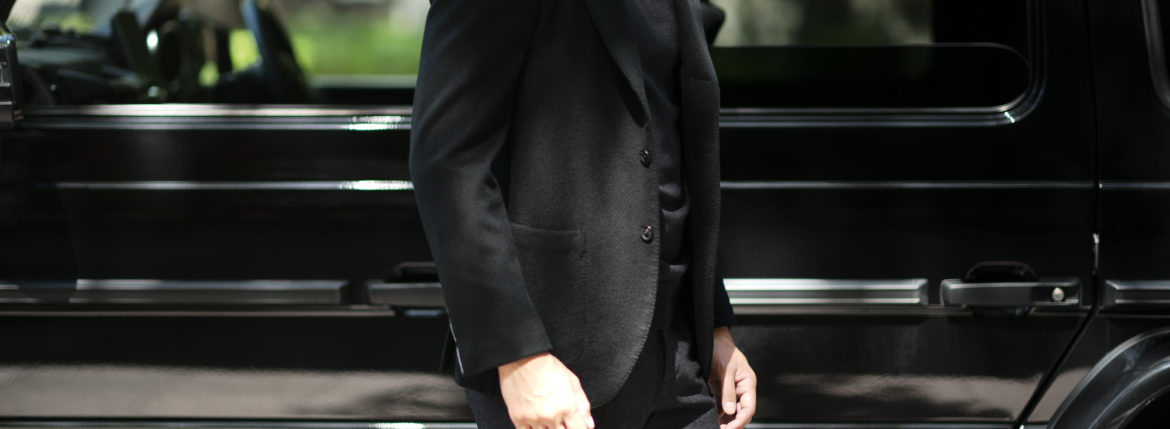 cuervo bopoha (クエルボ ヴァローナ) Sartoria Collection (サルトリア コレクション) Lobb (ロブ) Cashmere カシミア 3B ジャケット BLACK (ブラック) MADE IN JAPAN (日本製) 2020 秋冬 【ご予約開始】愛知 名古屋 altoediritto アルトエデリット