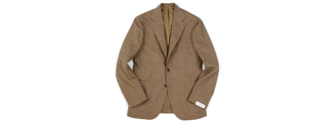 De Petrillo(デ ペトリロ) NAPOLI Posillipo (ナポリ ポジリポ) カシミア モールスキン 段返り3B ジャケット BEIGE(ベージュ・198) Made in italy (イタリア製) 2020 秋冬 【ご予約受付中】のイメージ