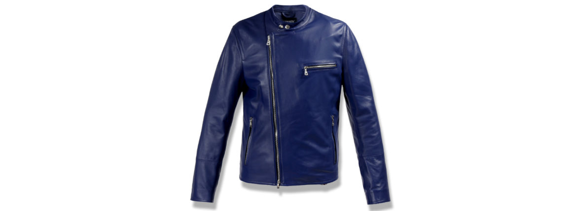 EMMETI(エンメティ) JOSEPH (ジョセフ) Lambskin Nappa Leather ラムナッパ レザー ダブルライダース BLUE OPAL (ブルー) Made in italy (イタリア製) 2020 秋冬 【Alto e Diritto 限定モデル】【ご予約受付中】愛知 名古屋 altoediritto アルトエデリット レザージャケット ライダース