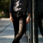 Georges de Patricia (ジョルジュ ド パトリシア) Shadow (シャドウ) 925 STERLING SILVER (925 スターリングシルバー) Calf Leather カーフレザー ベルト NOIR (ブラック) 2020のイメージ