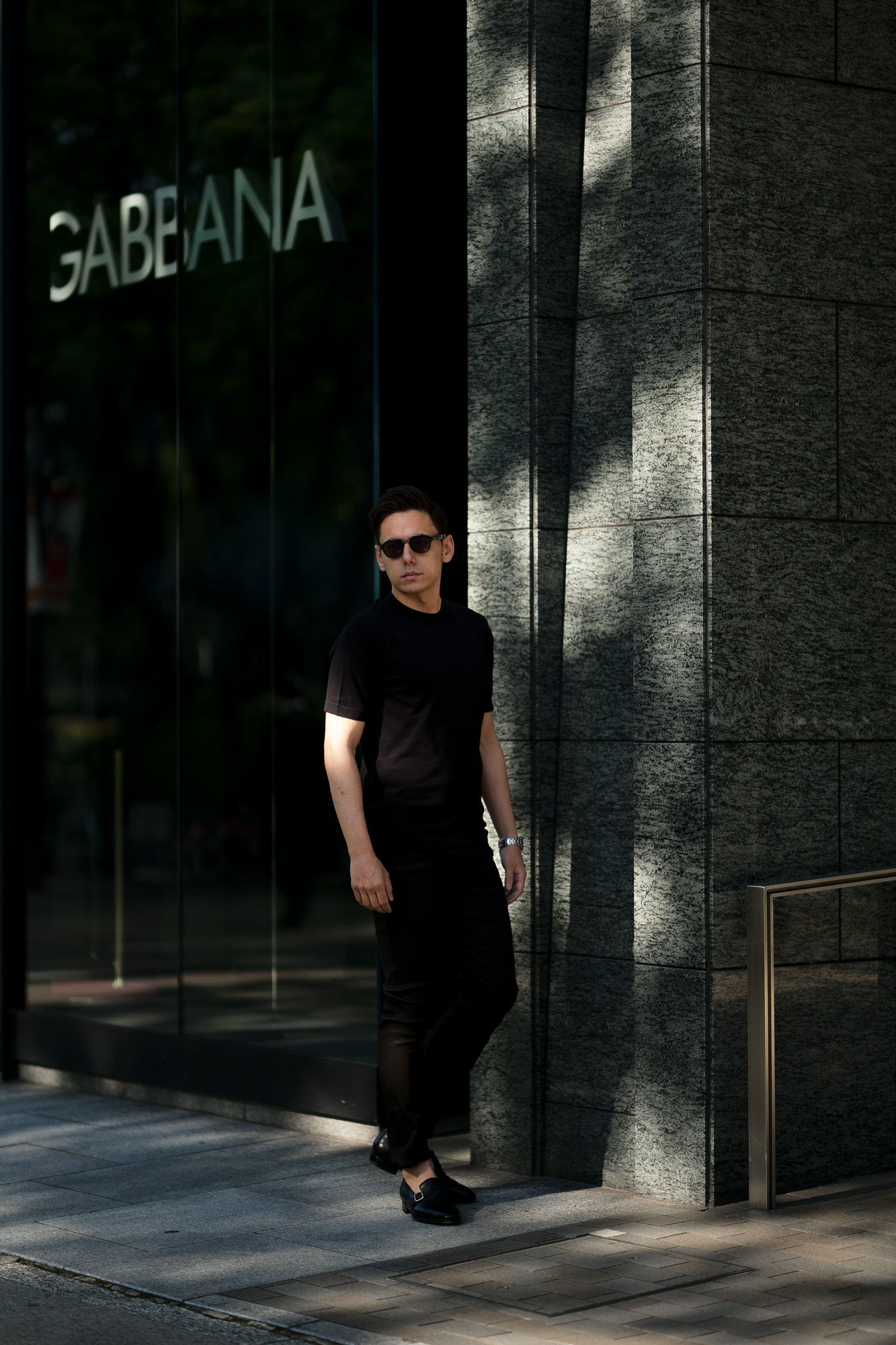 JOHN SMEDLEY(ジョンスメドレー) LORCA (ロルカ) SEA ISLAND COTTON (シーアイランドコットン) コットンニット Tシャツ BLACK (ブラック) Made in England (イギリス製) 2020 春夏新作 愛知 名古屋 altoediritto アルトエデリット