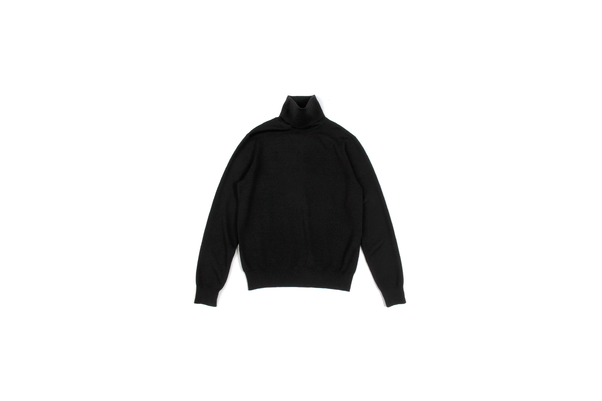 MANRICO CASHMERE (マンリコ カシミア) Super Cashmere Turtle Neck Sweater (スーパーカシミア タートルネック セーター) ハイゲージ アラシャンカシミヤニット セーター BLACK (ブラック) made in italy (イタリア製)　2020 秋冬 【ご予約受付中】愛知 名古屋 altoediritto アルトエデリット manricocashmere マンリコカシミア