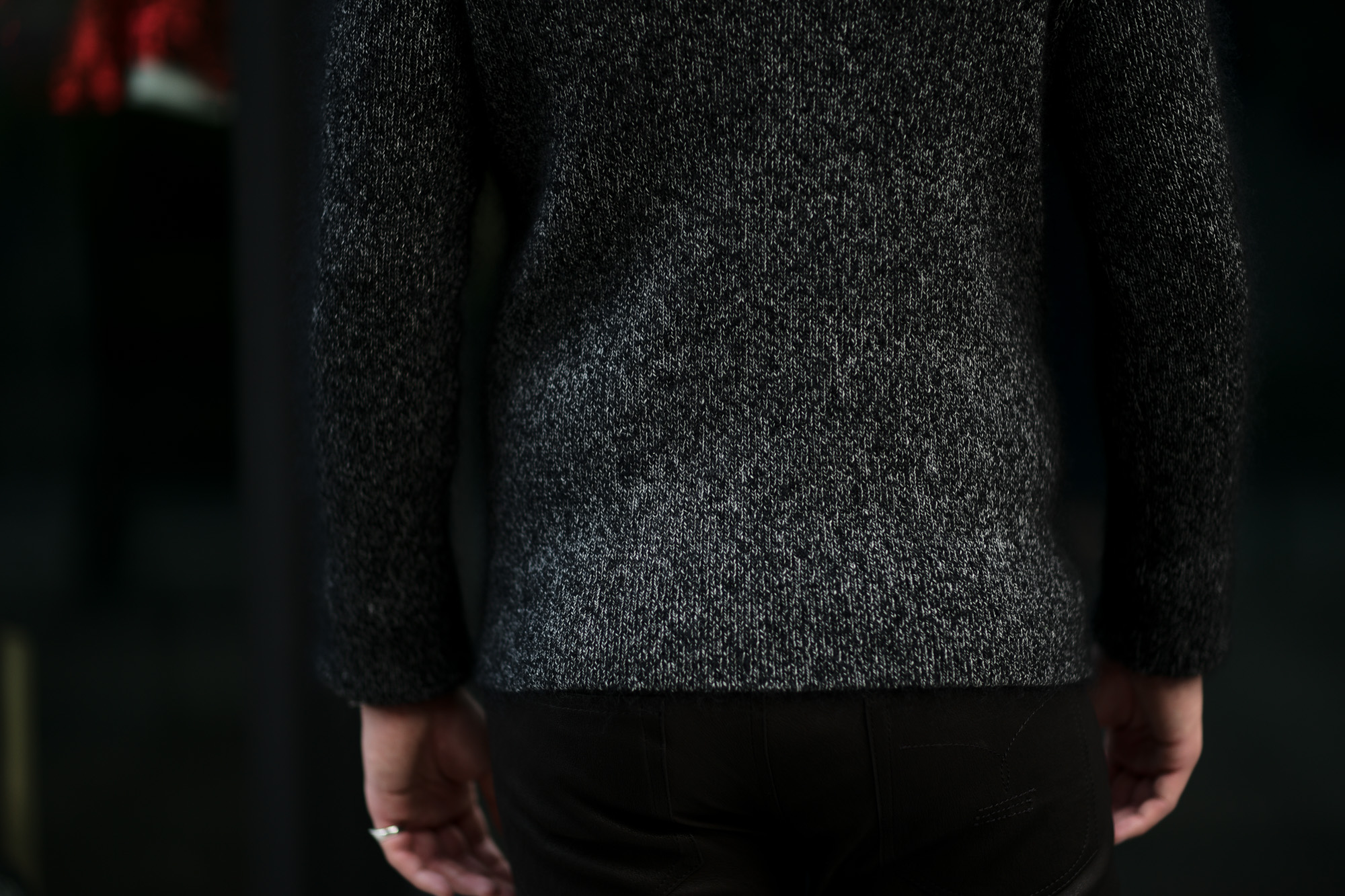 RIVORA (リヴォラ) Cashmere Mohair Silk Round Neck (ラウンドネック セーター) カシミア モヘア シルク ニット クルーネックセーター BLACK (ブラック・010) MADE IN JAPAN (日本製) 2020秋冬 【ご予約受付中】愛知 名古屋 altoediritto アルトエデリット カシミヤ モヘア シルク クルーネック タートルネック 栗生田弓 YUMIAOTA altoediritto アルトエデリット ニット