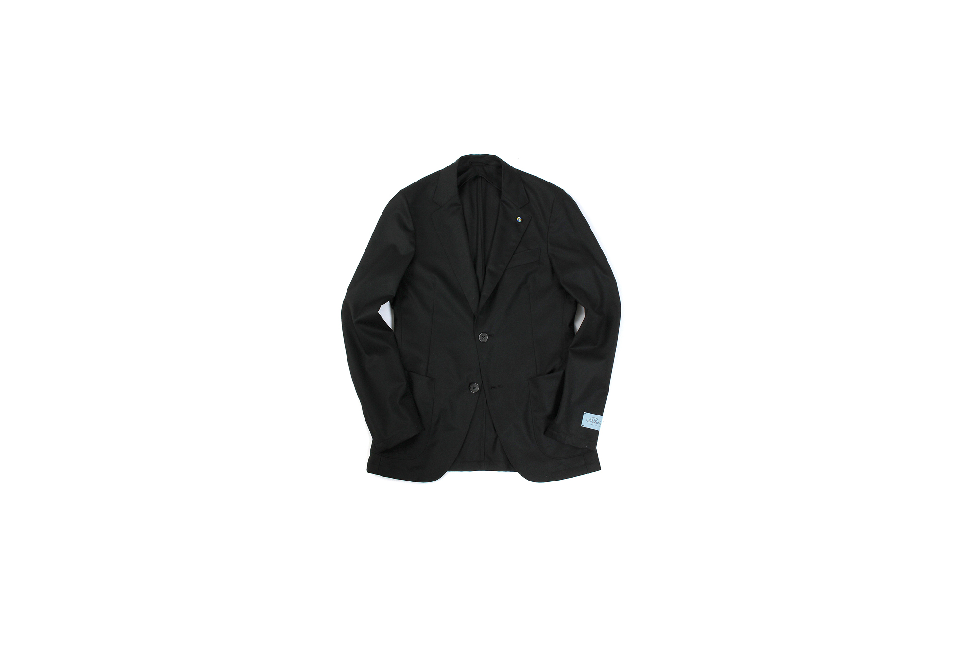 BELVEST (ベルベスト) LIGHTWEIGHT CAPSULE SINGLE JACKET 2PATCH SUPER120's WOOL フラノウール ジャケット BLACK (ブラック) Made in italy (イタリア製) 2020 秋冬新作 愛知 名古屋　altoediritto アルトエデリット