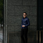 cuervo bopoha(クエルボ ヴァローナ) Satisfaction Leather Collection (サティスファクション レザー コレクション) JACK (ジャック) LAMB LEATHER (ラムレザー) シングル レザー ジャケット VIOLET BLUE (ヴァイオレットブルー) MADE IN JAPAN (日本製) 2020 秋冬新作 【Special Model】のイメージ