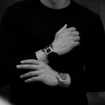 FIXER(フィクサー) CROCODILE LEATHER BRACELET 18K WHITE GOLD (18K ホワイトゴールド) クロコダイル レザー ブレスレット BLACK (ブラック) 2020　【SOLD OUT】のイメージ