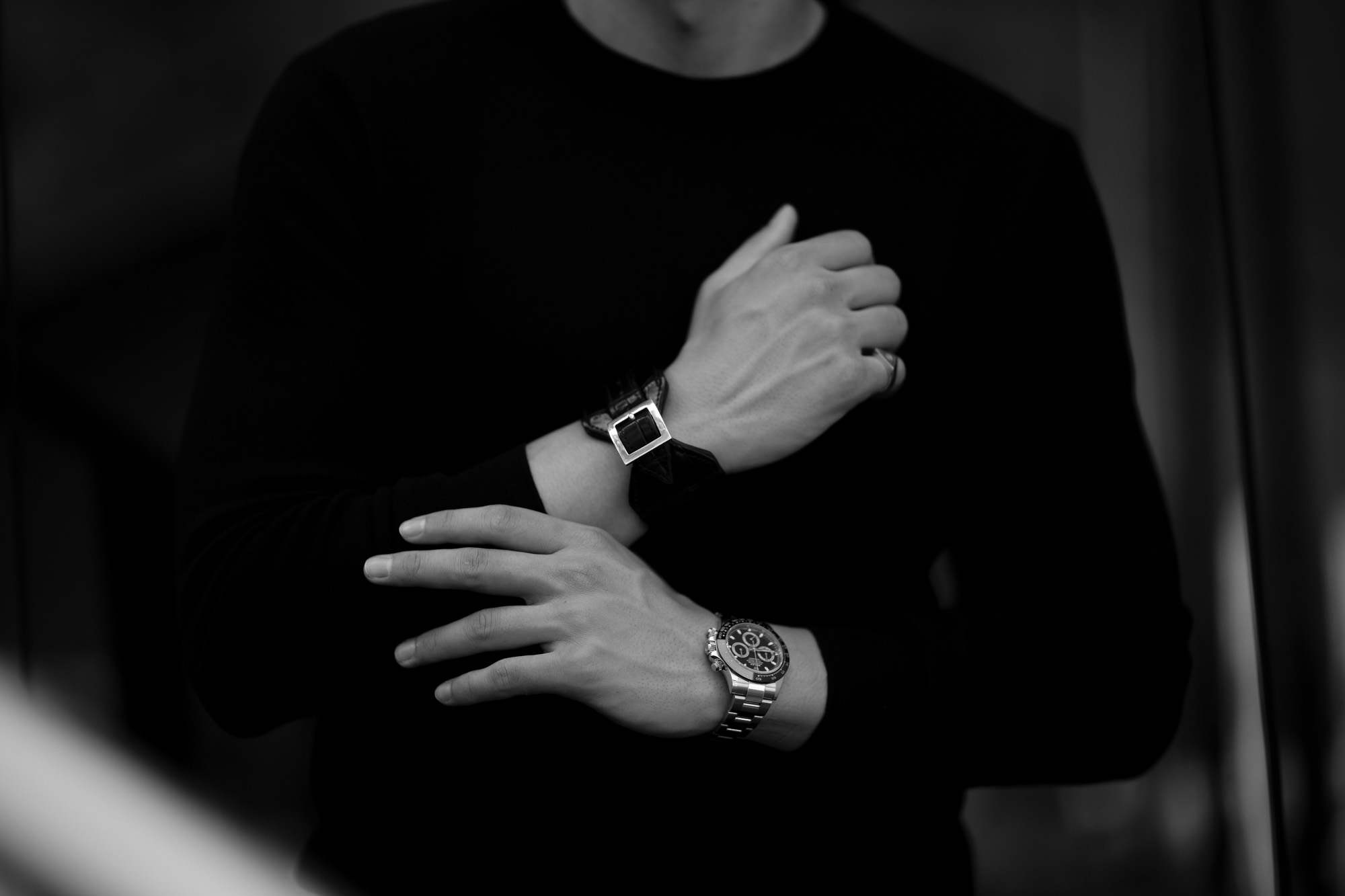 FIXER(フィクサー) CROCODILE LEATHER BRACELET 925 STERLING SILVER(925 スターリングシルバー) クロコダイル レザー ブレスレット BLACK (ブラック) 2020　【ご予約開始します】【2020.6.27(Sat)～2020.7.12(Sun)】 愛知 名古屋 altoediritto アルトエデリット クロコダイル ブレスレット バングル