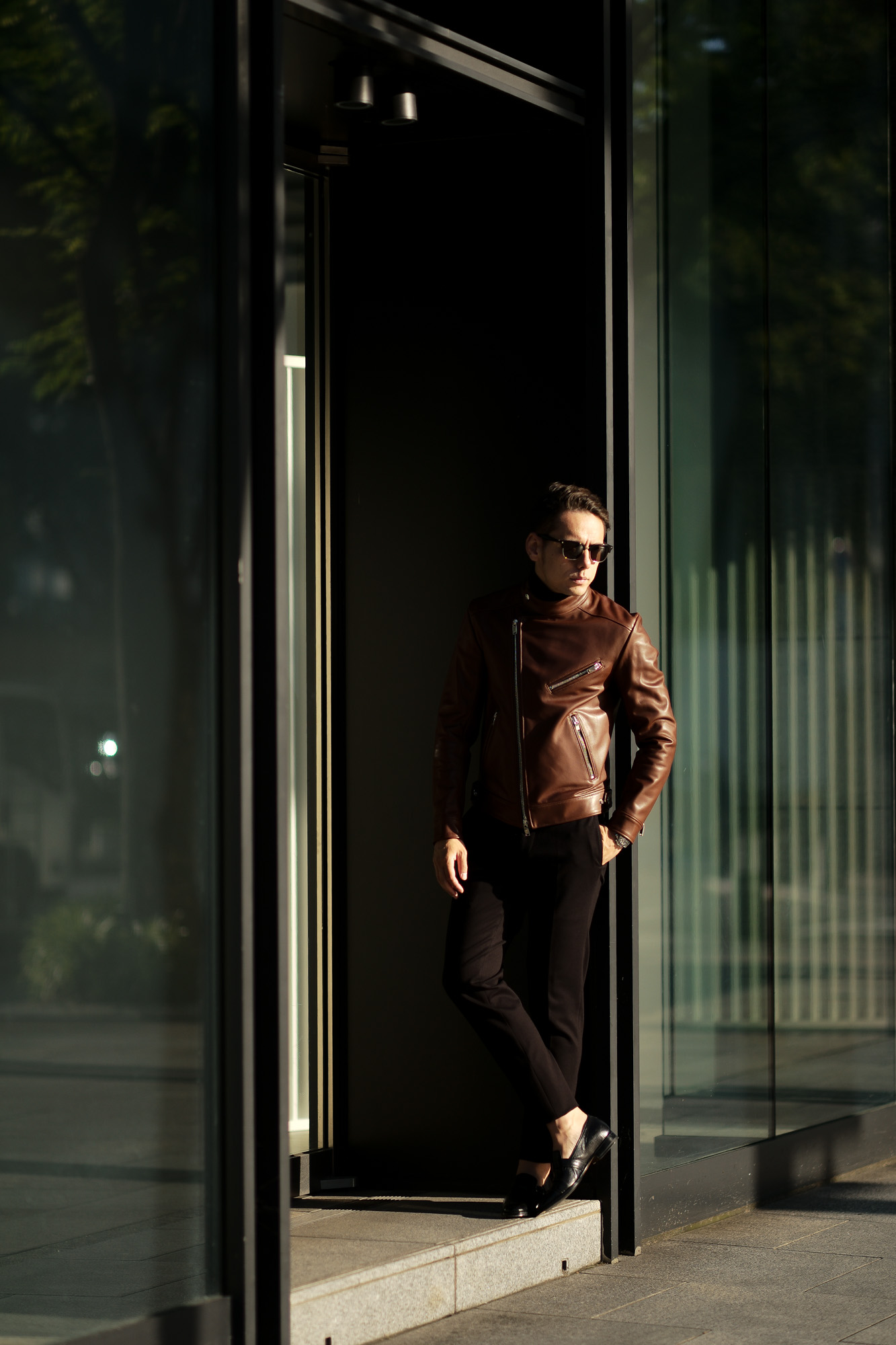 FIXER(フィクサー) F1(エフワン) DOUBLE RIDERS Cow Leather ダブルライダース ジャケット BROWN (ブラウン) 愛知 名古屋 altoediritto アルトエデリット レザージャケット ライダースジャケット