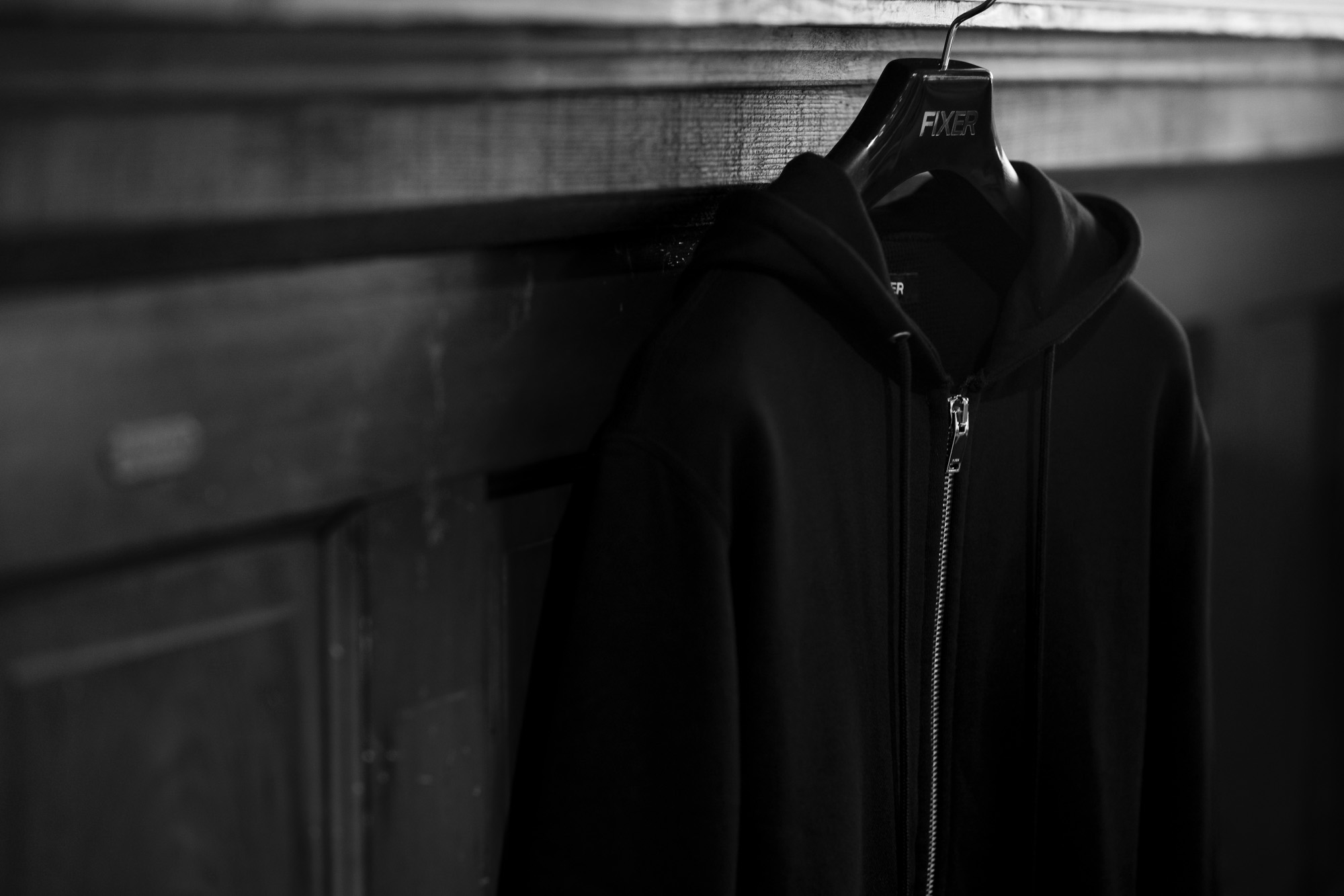 FIXER フィクサー FPK-01 Zip Up Parker ジップアップパーカー BLACK ブラック 2020 愛知 名古屋 altoediritto アルトエデリット パーカー プリントロゴ ロゴプリント 肉厚 裏サーマル