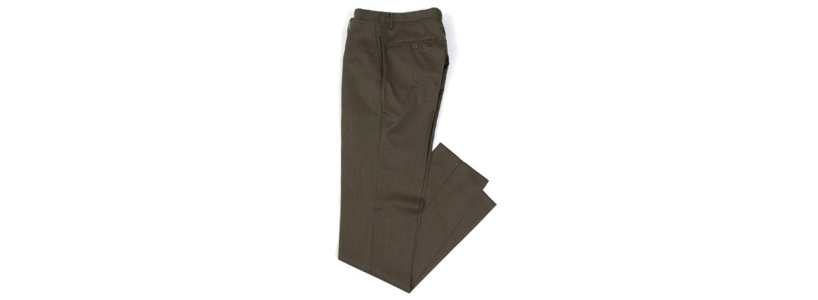 INCOTEX (インコテックス) N35 SLIM FIT (1T0N35) SUPER 100’S WOOLLEN TWILL サージウール スラックス BROWN (ブラウン・615) 2020 秋冬 【ご予約受付中】のイメージ