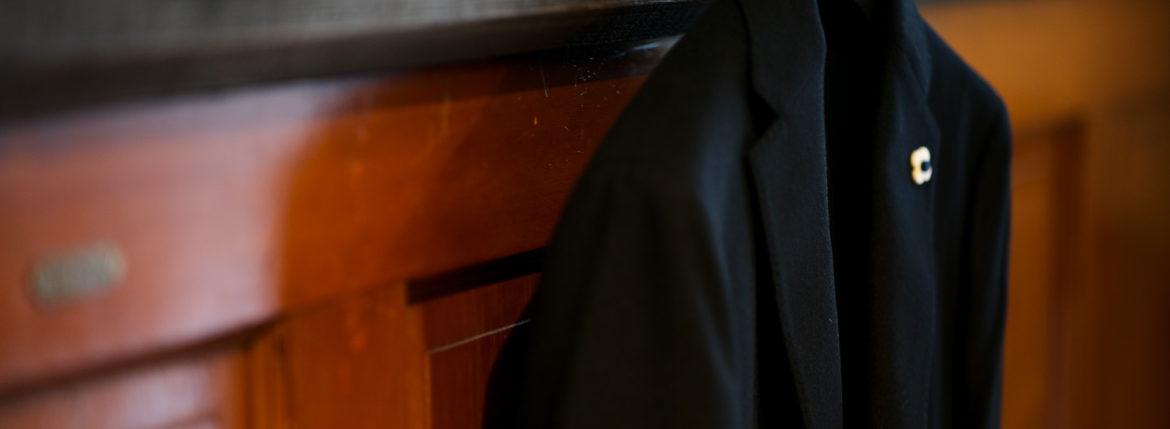 LARDINI (ラルディーニ) EASY WEAR (イージーウエア) Cashmere Jacket カシミア ジャケット BLACK (ブラック・999) Made in italy (イタリア製) 2020秋冬新作 愛知 名古屋 altoediritto アルトエデリットカシミヤジャケット