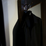 LUCA GRASSIA (ルカ グラシア) Belted coat (ベルテッド コート) カシミアフラノ カシミア バルカラー ベルテッド コート BLACK (ブラック) Made in italy (イタリア製) 2020 秋冬 【Special Model】【Alto e Diritto限定】【ご予約受付中】のイメージ