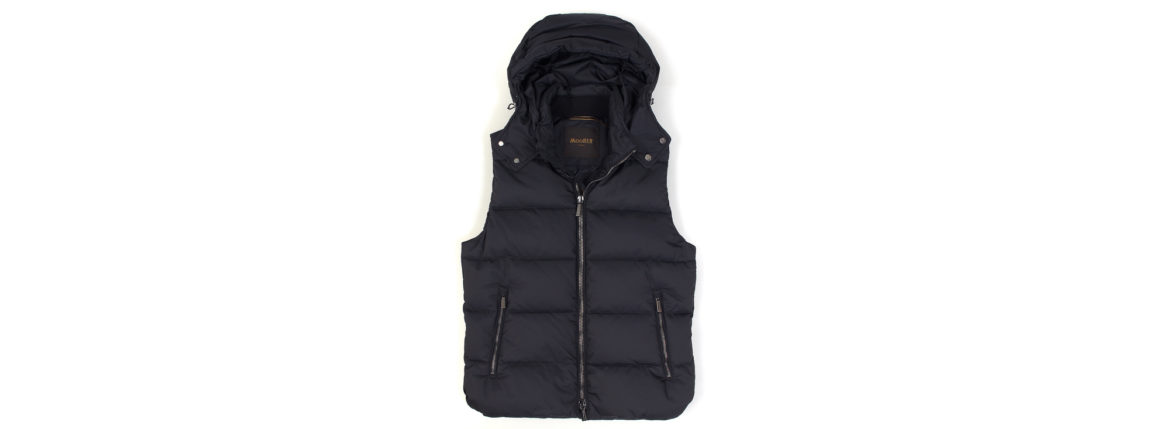 MOORER (ムーレー) FAYER (フェイヤー) Nylon Down Vest ナイロン ダウンベスト BLUE(ブルー・78) Made in italy (イタリア製) 2020 秋冬新作 【入荷しました】【フリー分発売開始】愛知 名古屋 altoediritto アルトエデリット ダウンベスト