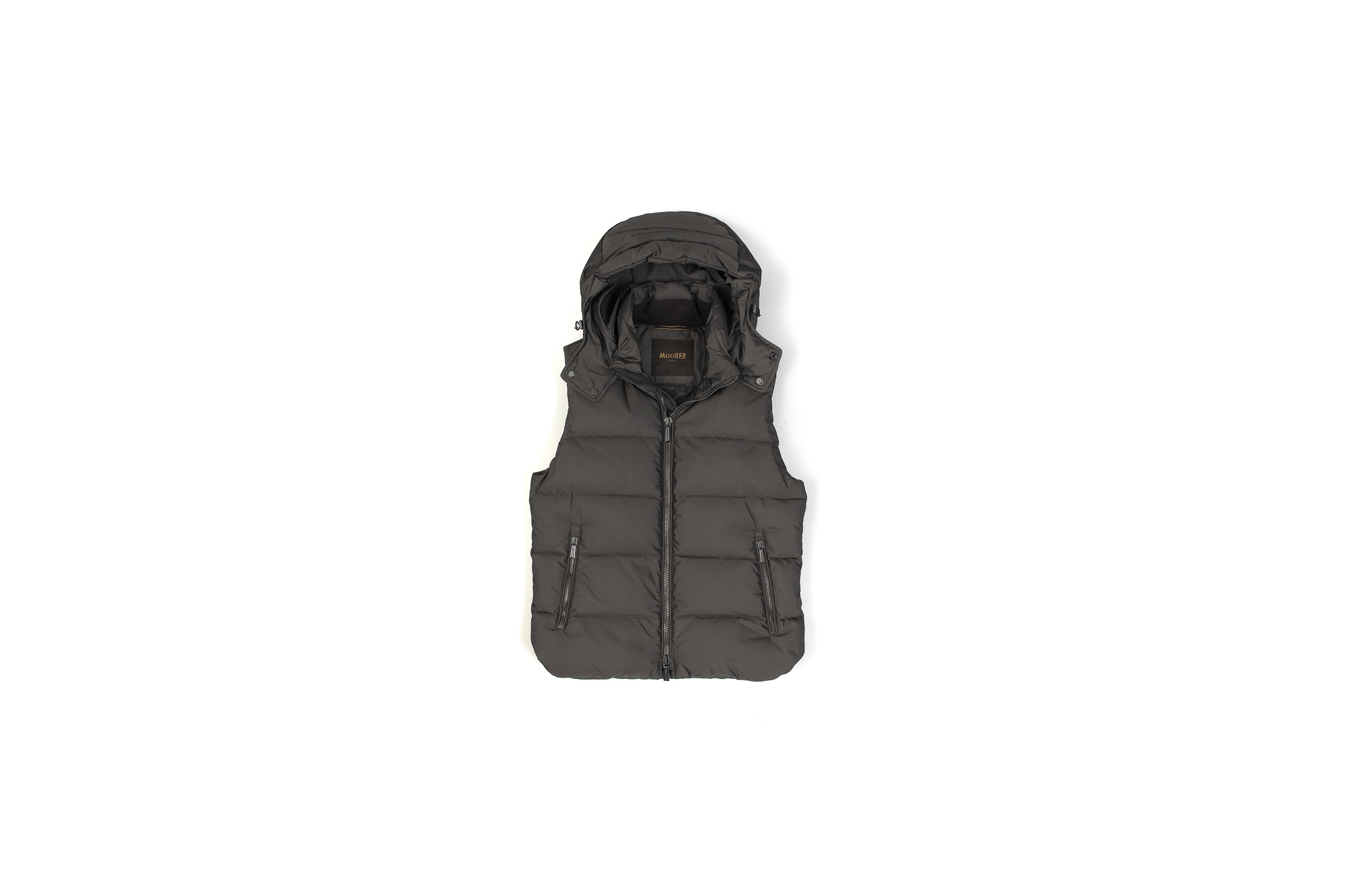 MOORER (ムーレー) FAYER (フェイヤー) Nylon Down Vest ナイロン ダウンベスト MARMOTTA (ブラウン) Made in italy (イタリア製) 2020 秋冬新作 【入荷しました】【フリー分発売開始】愛知 名古屋 altoediritto アルトエデリット ダウンベスト