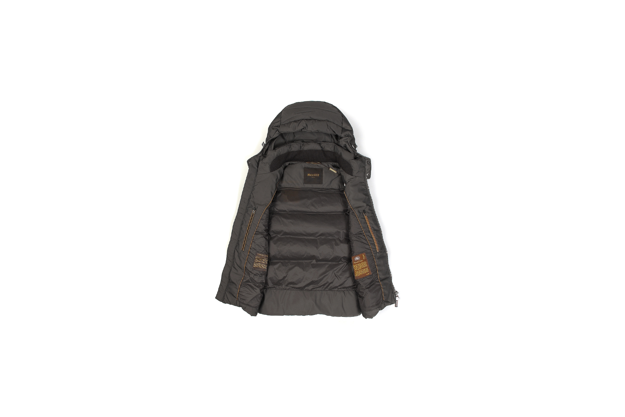 MOORER (ムーレー) FAYER (フェイヤー) Nylon Down Vest ナイロン ダウンベスト MARMOTTA (ブラウン) Made in italy (イタリア製) 2020 秋冬新作 【入荷しました】【フリー分発売開始】愛知 名古屋 altoediritto アルトエデリット ダウンベスト