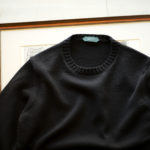 ZANONE(ザノーネ) Crew Neck Sweater (クルーネック セーター) VIRGIN WOOL 100% ミドルゲージ ウールニット セーター BLACK (ブラック・Z0015) made in italy (イタリア製) 2020 秋冬 【ご予約受付中】のイメージ