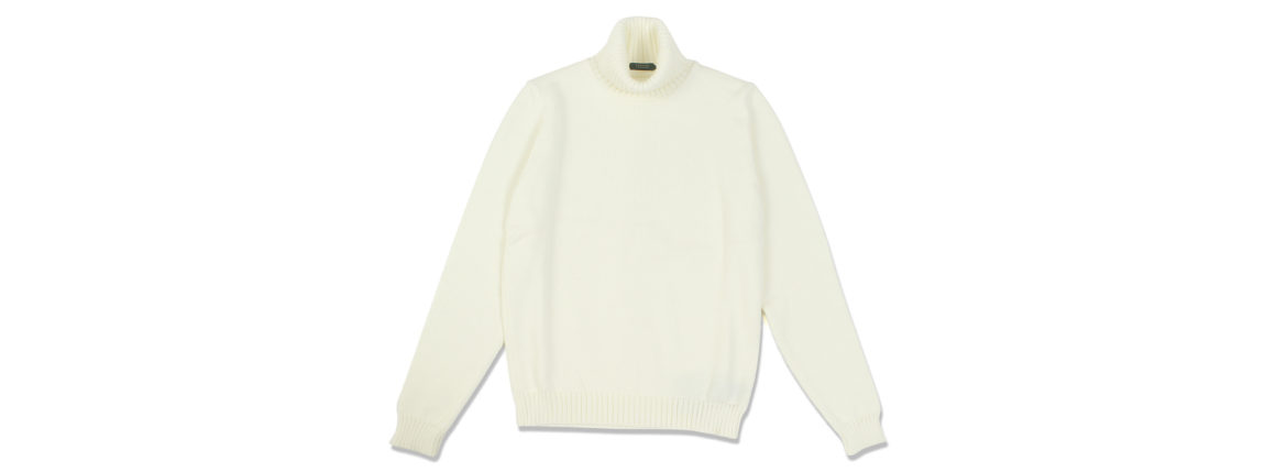 ZANONE(ザノーネ) Turtle Neck Sweater (タートルネックセーター) VIRGIN WOOL 100% ミドルゲージ ウールニット セーター WHITE (ホワイト・Z3623) made in italy (イタリア製) 2020 秋冬 【ご予約受付中】愛知 名古屋 altoediritto アルトエデリット タートル