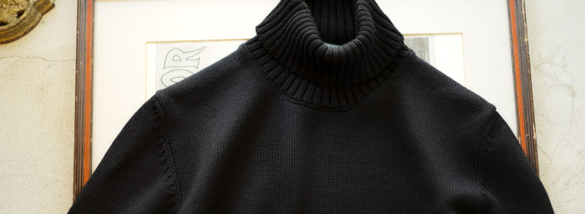 ZANONE(ザノーネ) Turtle Neck Sweater (タートルネックセーター) VIRGIN WOOL 100% ミドルゲージ ウールニット セーター BLACK (ブラック・Z0015) made in italy (イタリア製) 2020 秋冬 【ご予約受付中】のイメージ