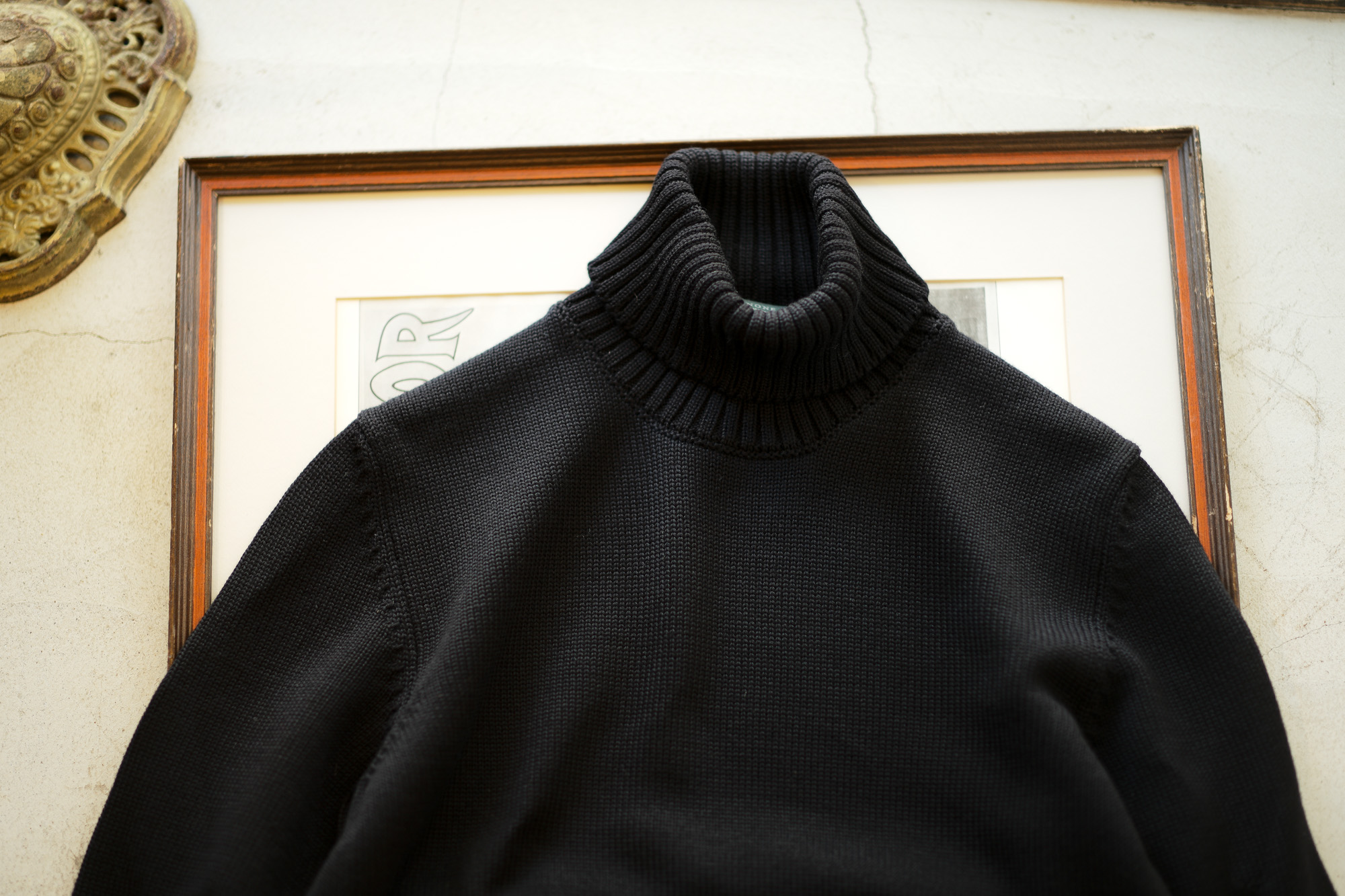 ZANONE(ザノーネ) Turtle Neck Sweater (タートルネックセーター) VIRGIN WOOL 100% ミドルゲージ ウールニット セーター BLACK (ブラック・Z0015) made in italy (イタリア製) 2020 秋冬 【ご予約受付中】愛知 名古屋 altoediritto アルトエデリット タートル