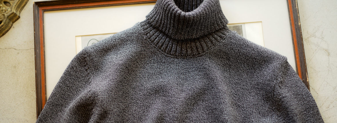 ZANONE(ザノーネ) Turtle Neck Sweater (タートルネックセーター) VIRGIN WOOL 100% ミドルゲージ ウールニット セーター CHARCOAL GRAY (チャコールグレー・Z2557) made in italy (イタリア製) 2020 秋冬 【ご予約受付中】愛知 名古屋 altoediritto アルトエデリット タートル