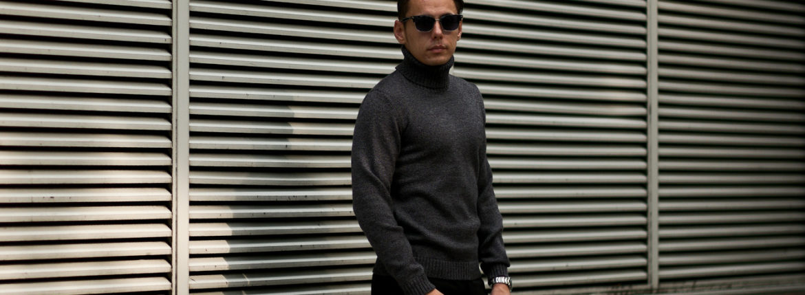 ZANONEザノーネ Turtle Neck Sweater タートルネックセーター VIRGIN WOOL 100% ミドルゲージ ウールニット セーター CHARCOAL GRAY チャコールグレー・Z2557 イタリア製 2020 秋冬 ご予約受付中 愛知 名古屋 altoediritto アルトエデリット タートル