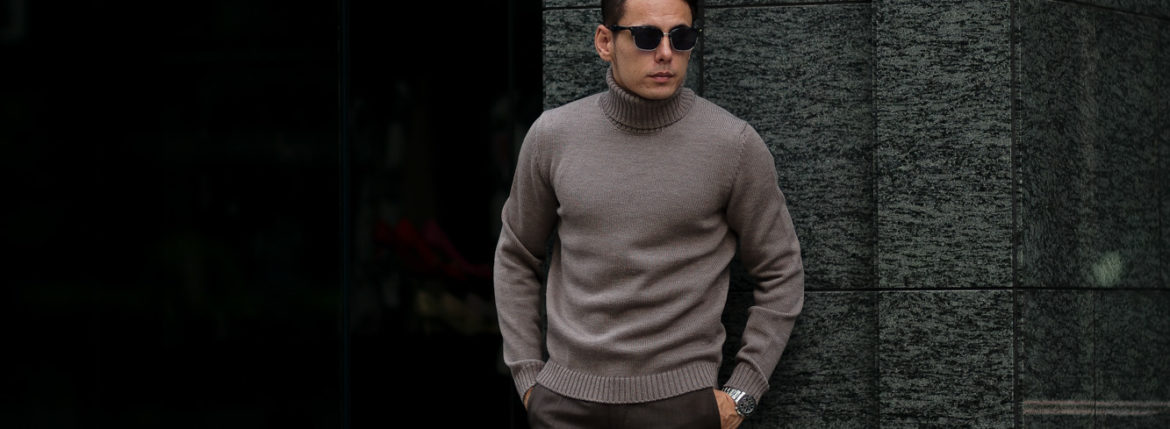 ZANONE(ザノーネ) Turtle Neck Sweater (タートルネックセーター) VIRGIN WOOL 100% ミドルゲージ ウールニット セーター GREGE (グレージュ・Z2873) made in italy (イタリア製) 2020 秋冬 【ご予約受付中】愛知 名古屋 altoediritto アルトエデリット タートル