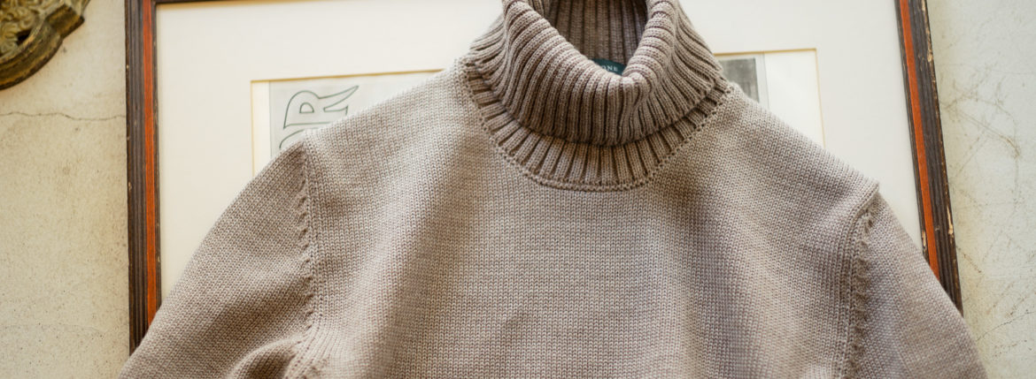 ZANONE(ザノーネ) Turtle Neck Sweater (タートルネックセーター) VIRGIN WOOL 100% ミドルゲージ ウールニット セーター GREGE (グレージュ・Z2873) made in italy (イタリア製) 2020 秋冬 【ご予約受付中】愛知 名古屋 altoediritto アルトエデリット タートル