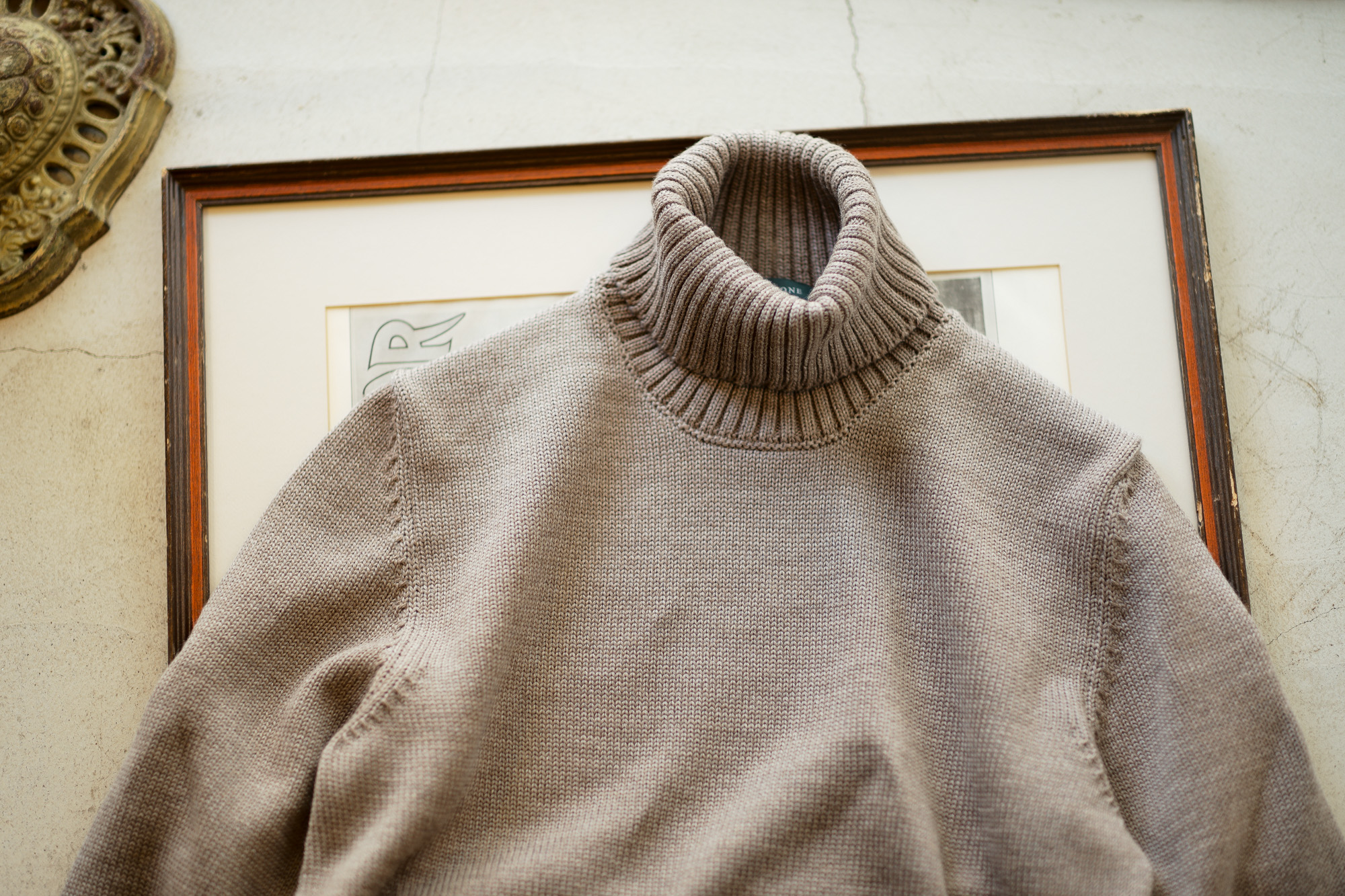 ZANONE(ザノーネ) Turtle Neck Sweater (タートルネックセーター) VIRGIN WOOL 100% ミドルゲージ ウールニット セーター GREGE (グレージュ・Z2873) made in italy (イタリア製) 2020 秋冬 【ご予約受付中】愛知 名古屋 altoediritto アルトエデリット タートル