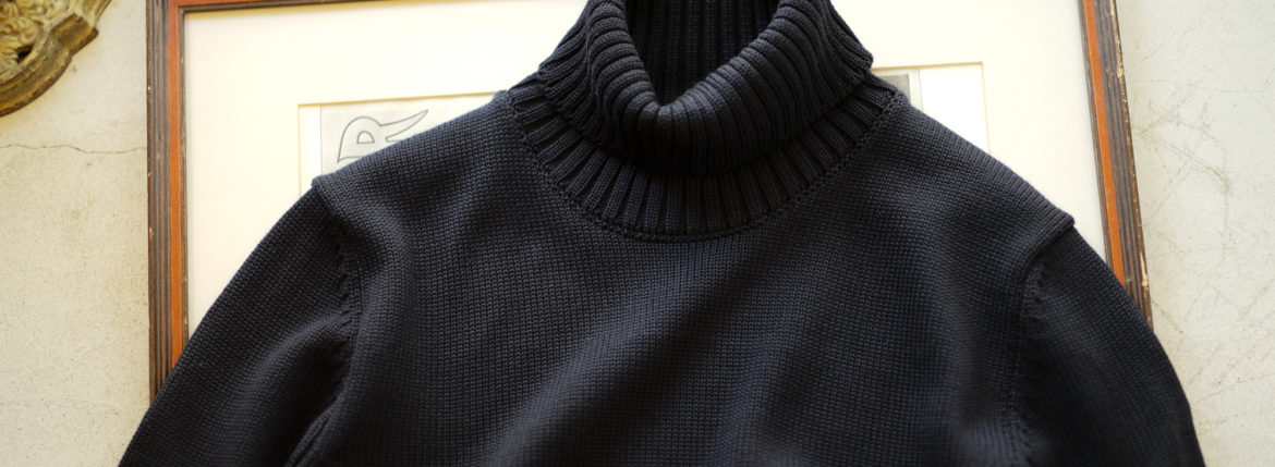 ZANONE(ザノーネ) Turtle Neck Sweater (タートルネックセーター) VIRGIN WOOL 100% ミドルゲージ ウールニット セーター NAVY (ネイビー・Z1375) made in italy (イタリア製) 2020 秋冬 【ご予約受付中】愛知 名古屋 altoediritto アルトエデリット タートル