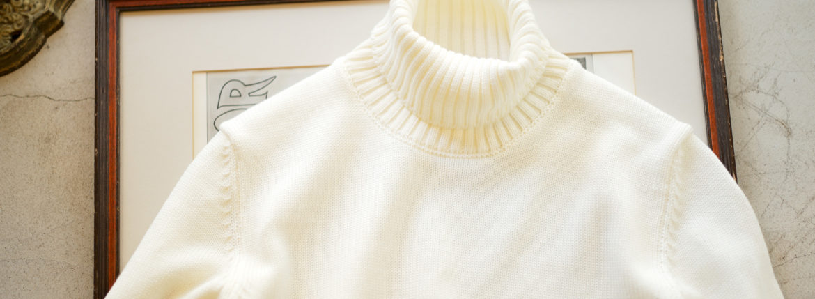 ZANONE(ザノーネ) Turtle Neck Sweater (タートルネックセーター) VIRGIN WOOL 100% ミドルゲージ ウールニット セーター WHITE (ホワイト・Z3623) made in italy (イタリア製) 2020 秋冬 【ご予約受付中】愛知 名古屋 altoediritto アルトエデリット タートル