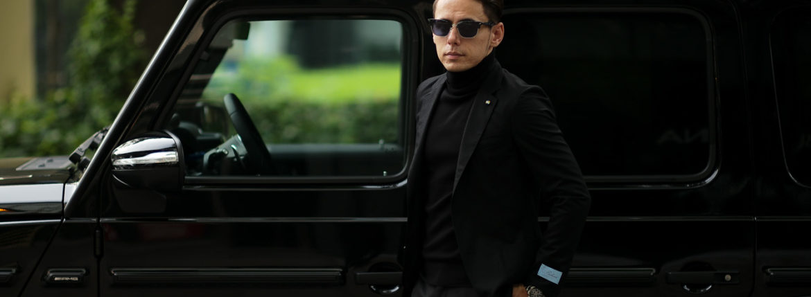 BELVEST ベルベスト LIGHTWEIGHT CAPSULE SINGLE JACKET 2PATCH SUPER120's WOOL フラノウール ジャケット BLACK ブラック イタリア製 2020 秋冬新作 愛知 名古屋　altoediritto アルトエデリット