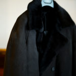 EMMETI(エンメティ) COOPER (クーパー) Merino Mouton (メリノ ムートン) ムートン ベルテッド ダブルコート NERO (ブラック) Made in italy (イタリア製) 2020 秋冬新作 【入荷しました】【フリー分発売開始】のイメージ