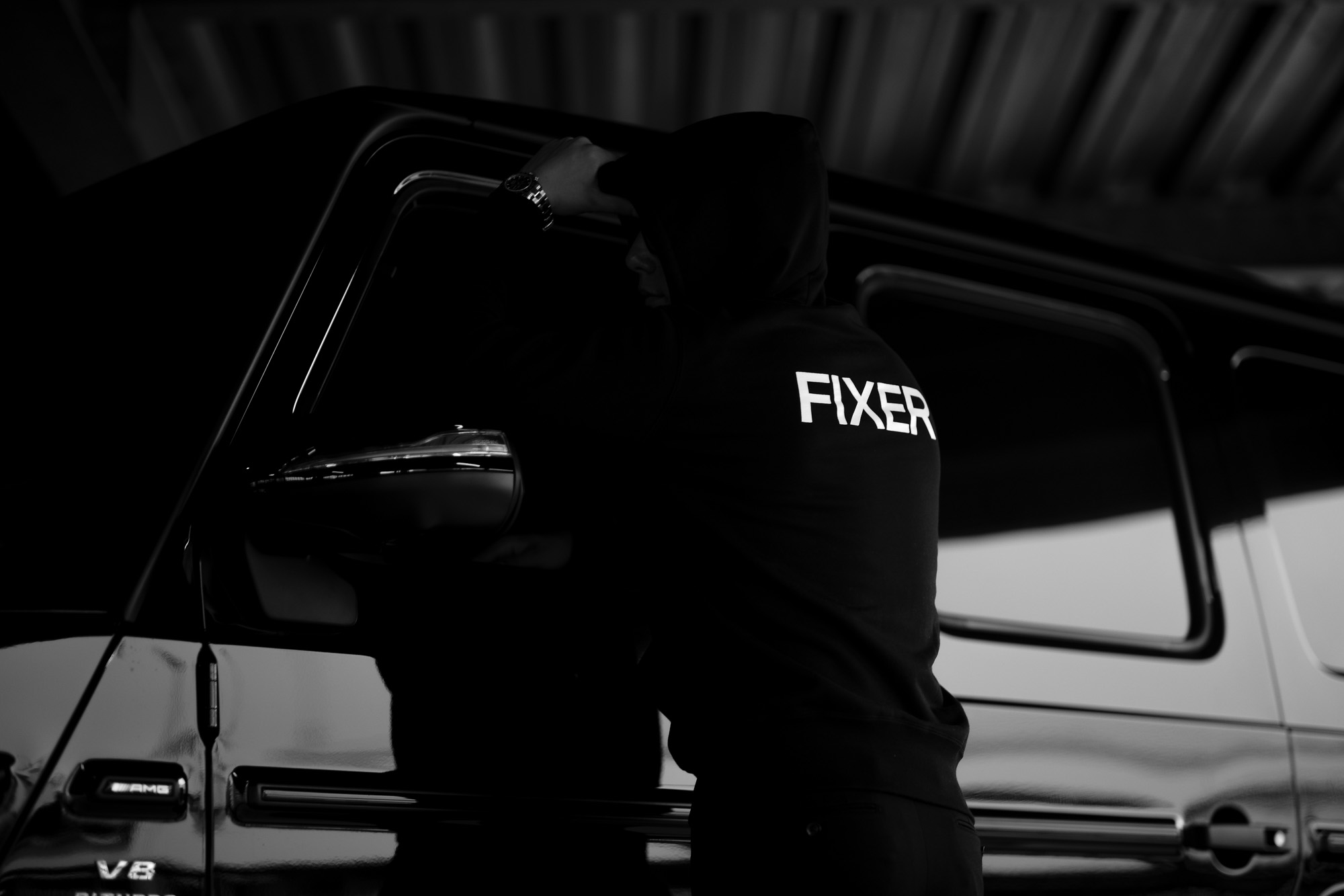 FIXER (フィクサー) FPK-02(エフピーケー02) Sweat Hoodie スウェットフーディー BLACK (ブラック) 2020 愛知 名古屋 altoediritto アルトエデリット パーカー プリントロゴ ロゴプリント 肉厚 裏サーマル