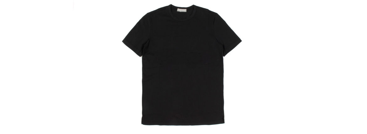 Girelli Bruni (ジレリブルーニ) Crew Neck T-shirt (クルーネック Tシャツ) GIZA 60/2 ギザコットン Tシャツ BLACK (ブラック)　made in italy (イタリア製) 2020秋冬新作 愛知 名古屋 Alto e Diritto アルトエデリット